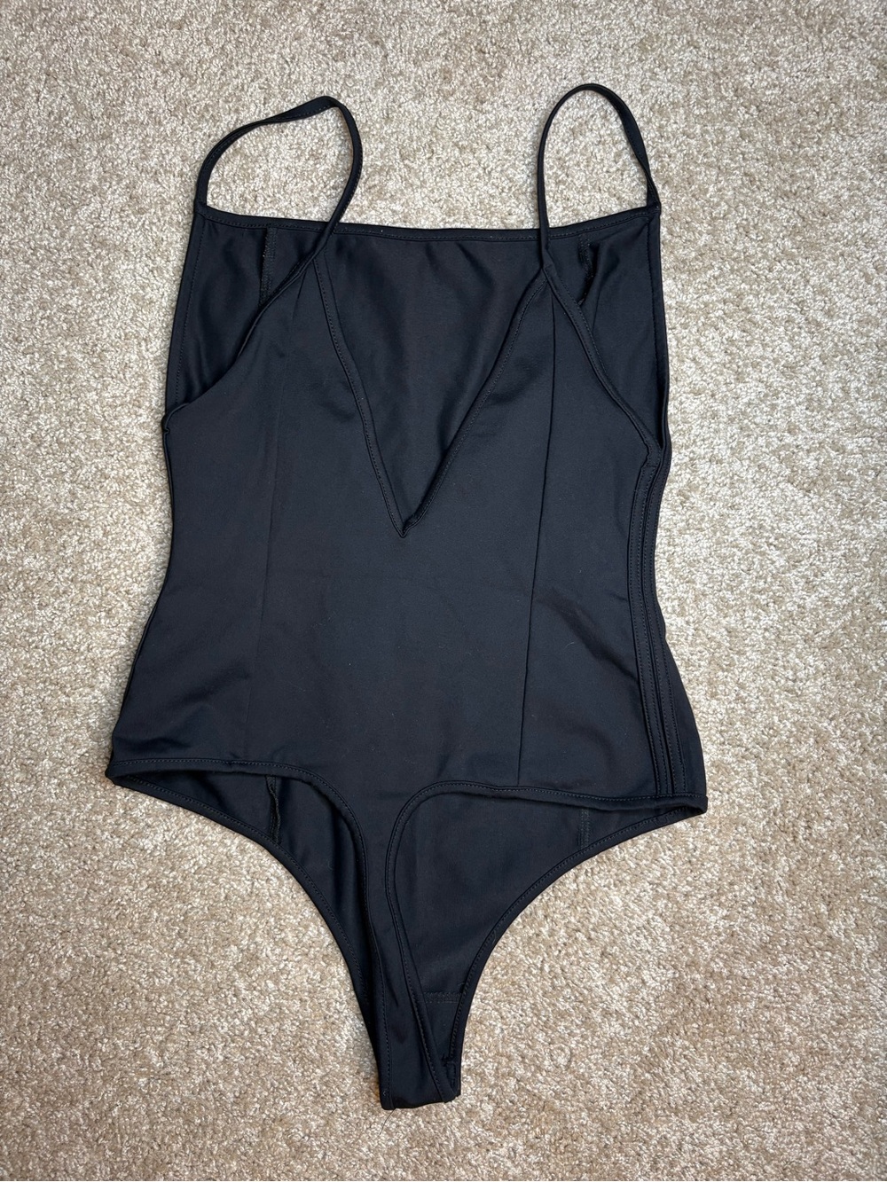Free People Kids Black One-Piece Swimsuit with V-Front